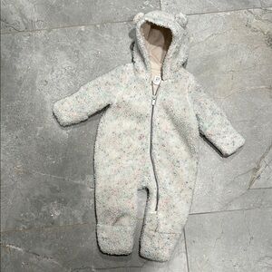 Gap cotton lined sherpa coverall snowsuit